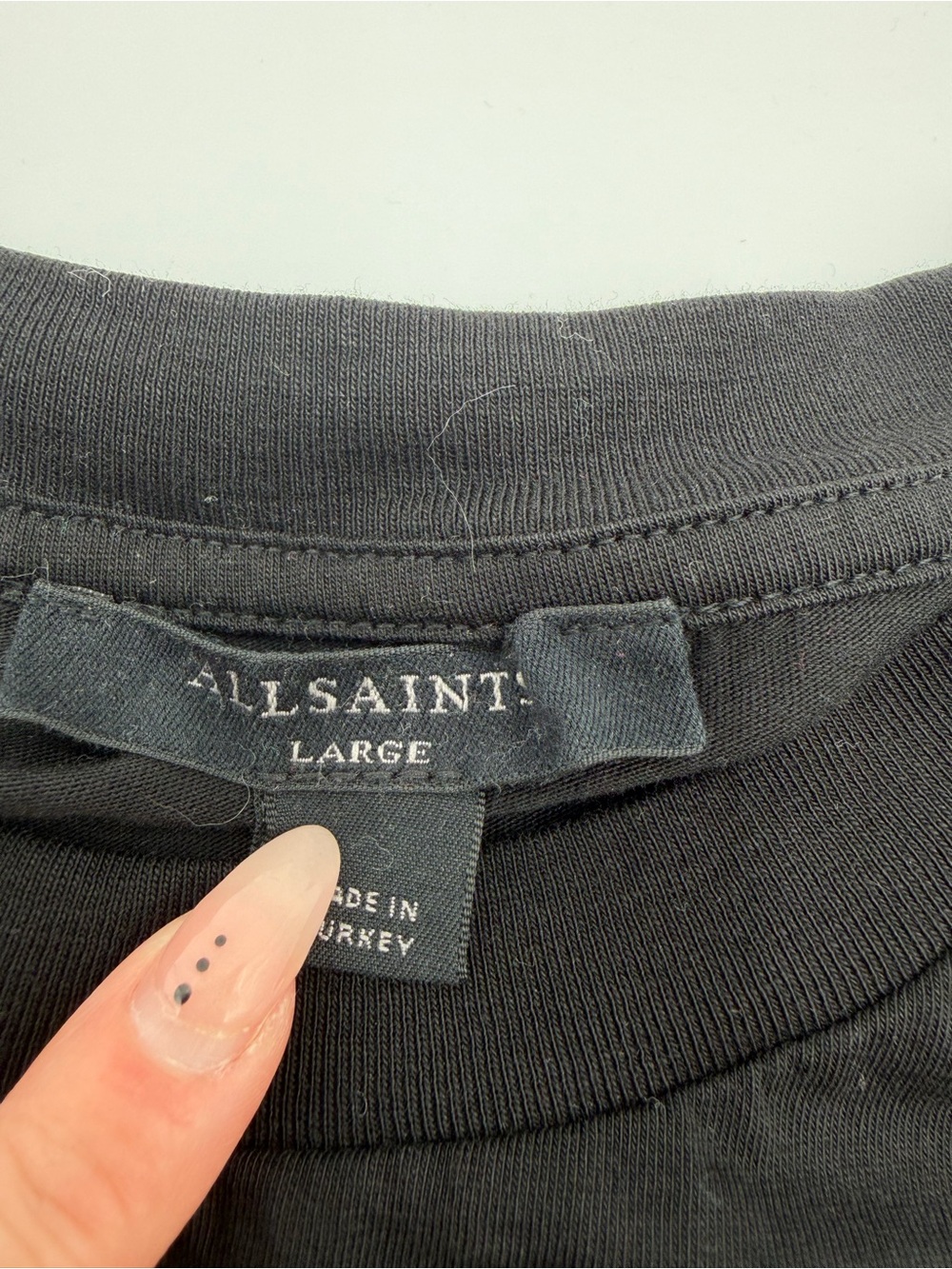 Women’s AllSaints Leana Imogen Logo Muscle Tank sz L - Picture 4 of 7